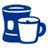 Café, microondas y nevera